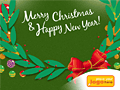 Christmas eCards Design (Wonderful Christmas Wreath)