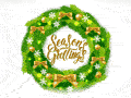 Christmas eCards Design (Merry and Bright)