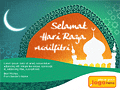 Hari Raya eCards Design (Blessed Idul Fitri)